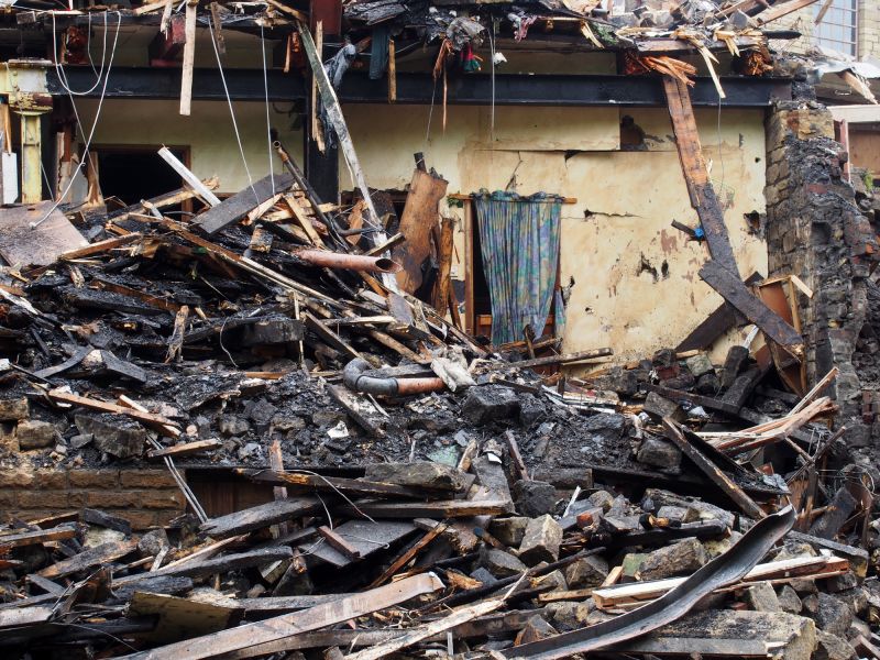 Burned House Demolition